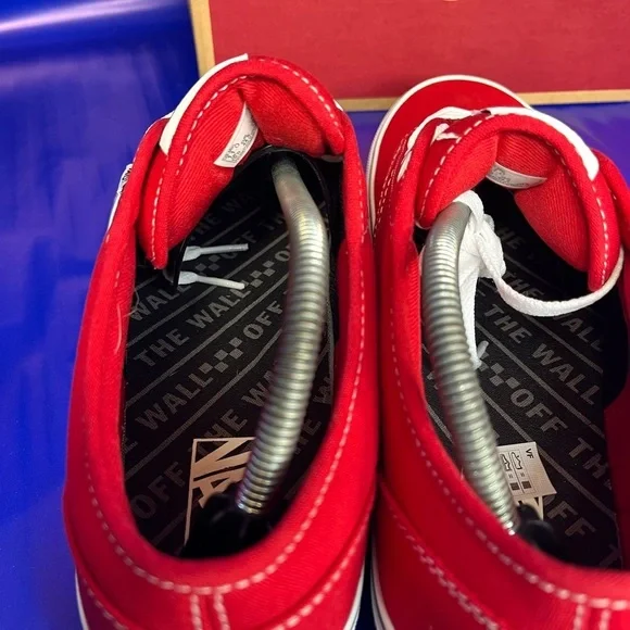 🆕 Vans Atwood Checker Sidewall Red Sneaker Men’s 13 Fast Shipping - Picture 6 of 6